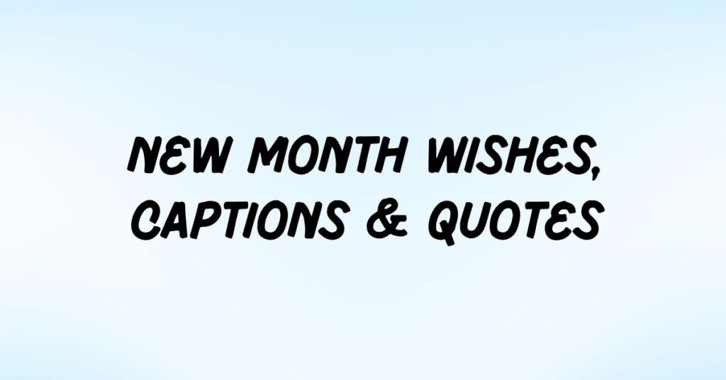New Month Wishes