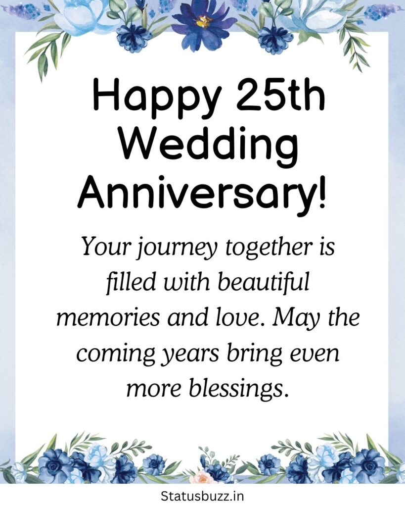 25th Wedding Anniversary Wishes
