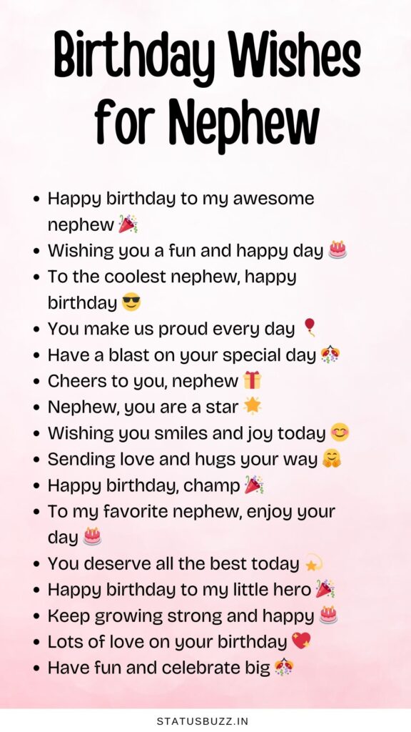 Birthday Wishes For Nephew
