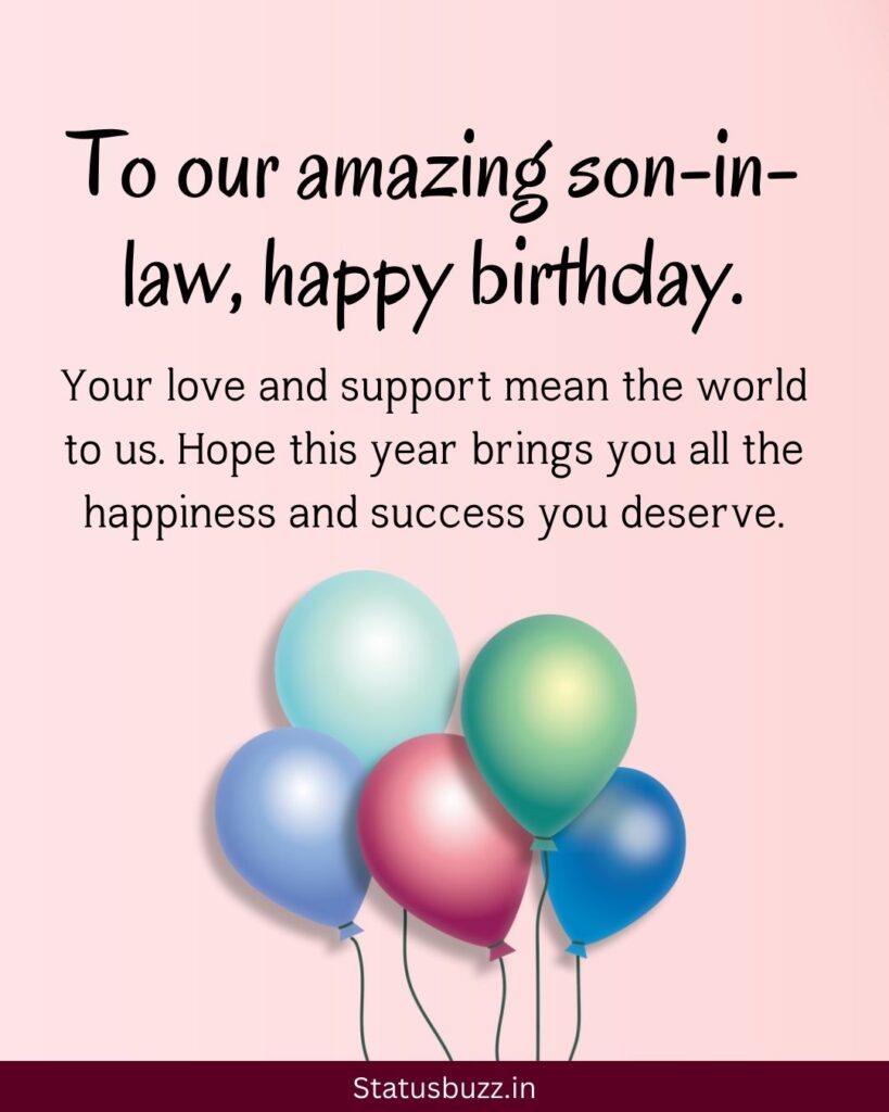 Birthday Wishes For Son-In-Law