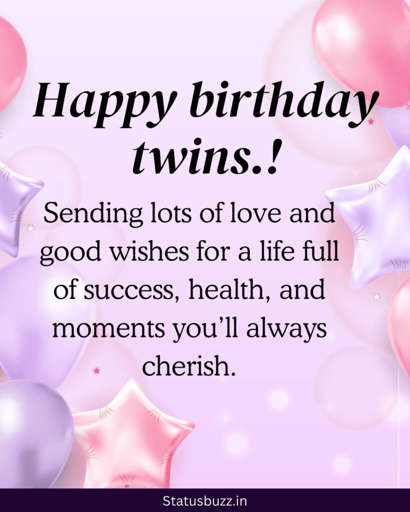 Birthday Wishes for Twins