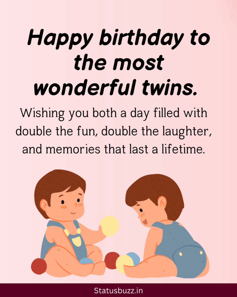 Birthday Wishes for Twins