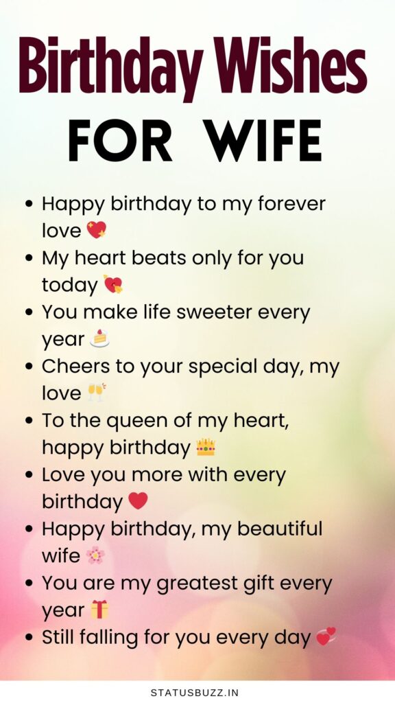 Birthday Wishes for Wife
