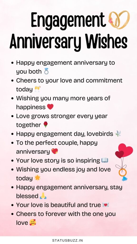Engagement Anniversary Wishes