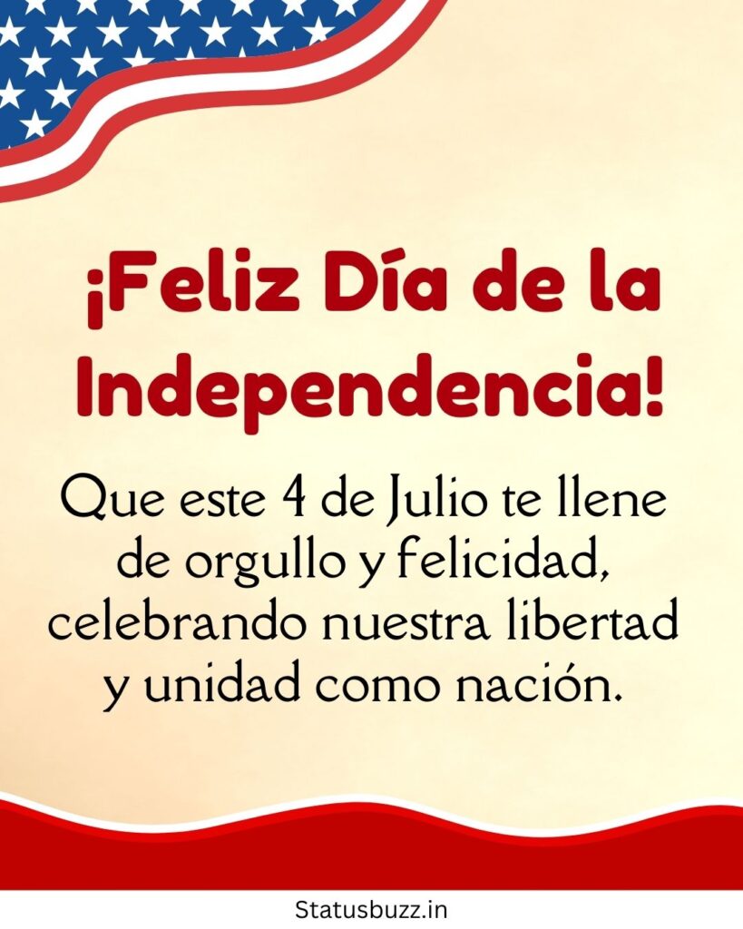 Feliz 4 de Julio Deseos