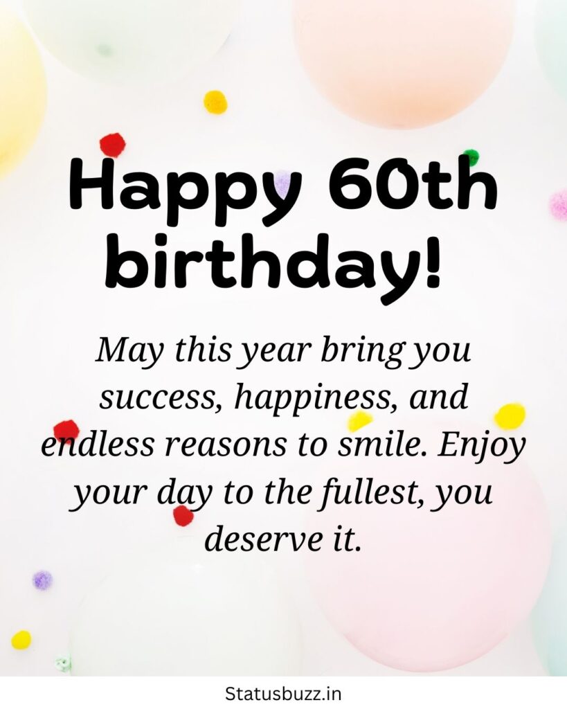 60th Birthday Wishes