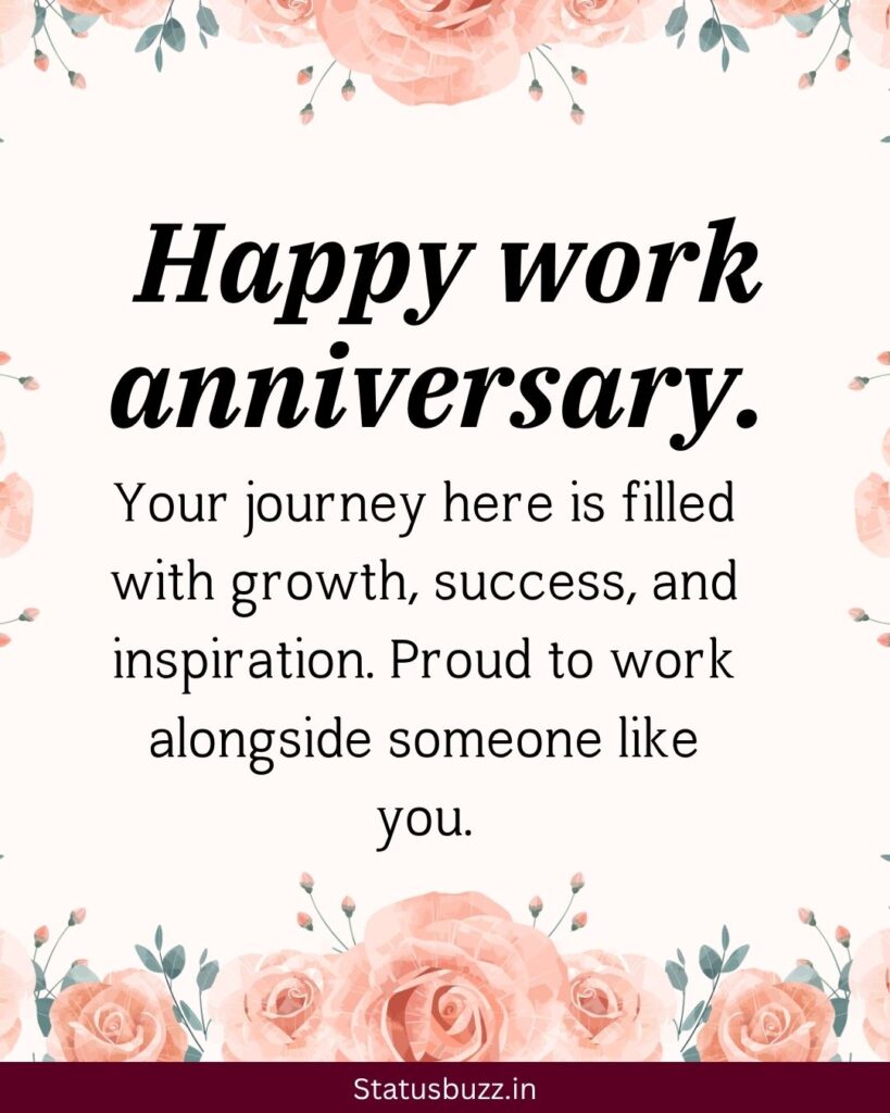 Work Anniversary Wishes