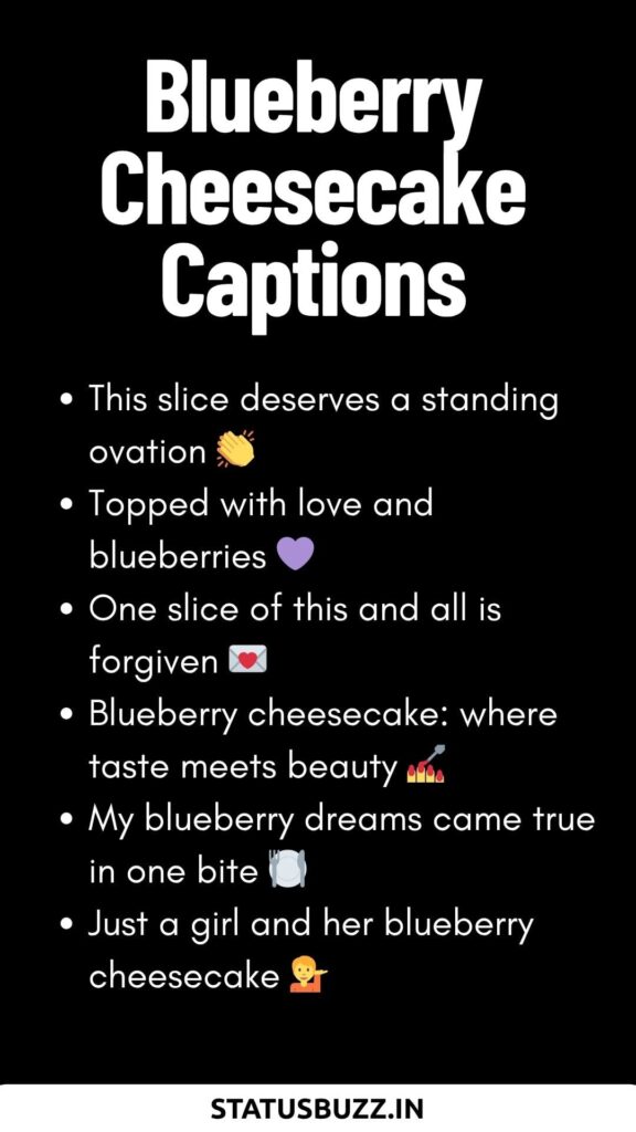 short Cheesecake Captions