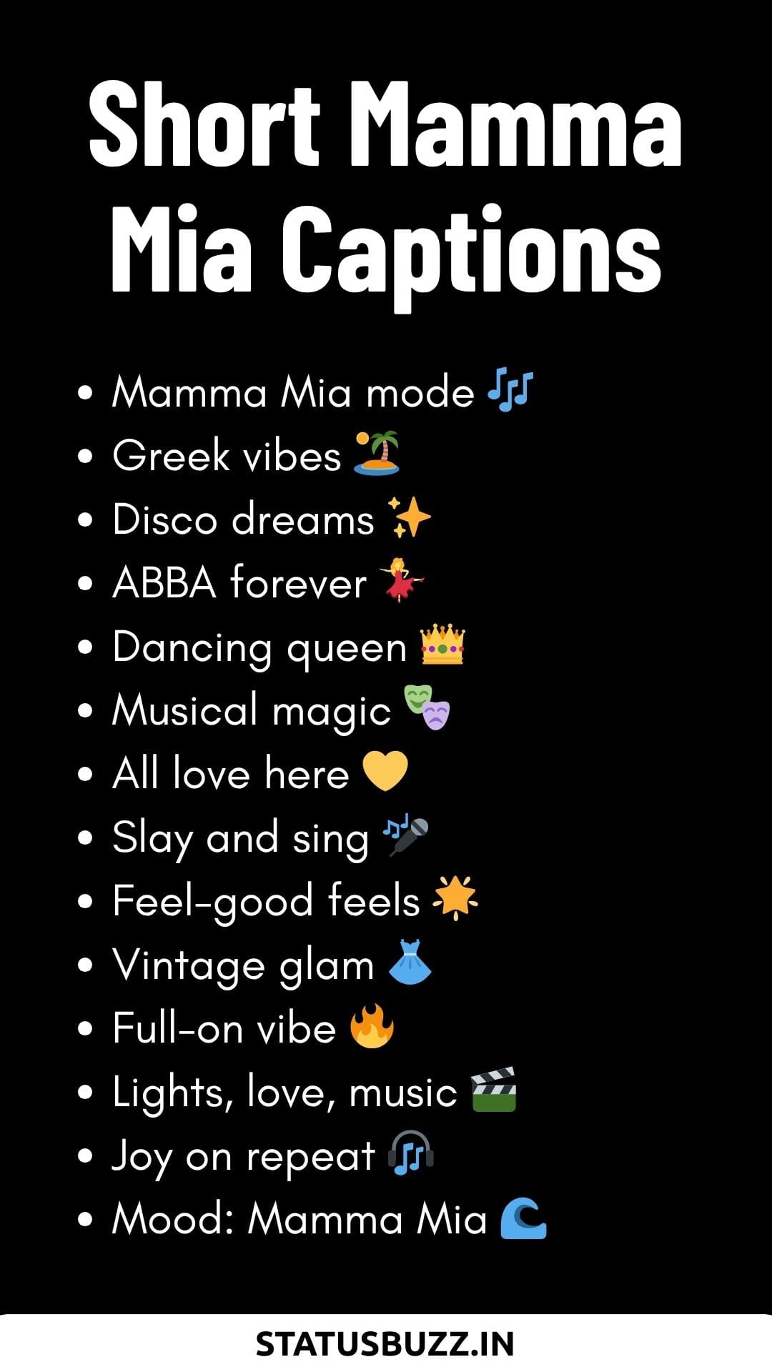 100+ Mamma Mia Captions & Quotes For Instagram StatusBuzz