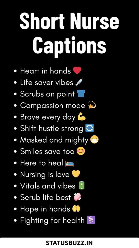 Short Nurse Captions