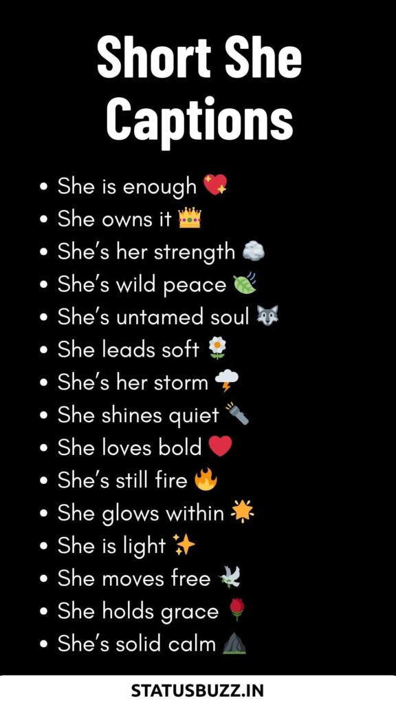 Short she Captions