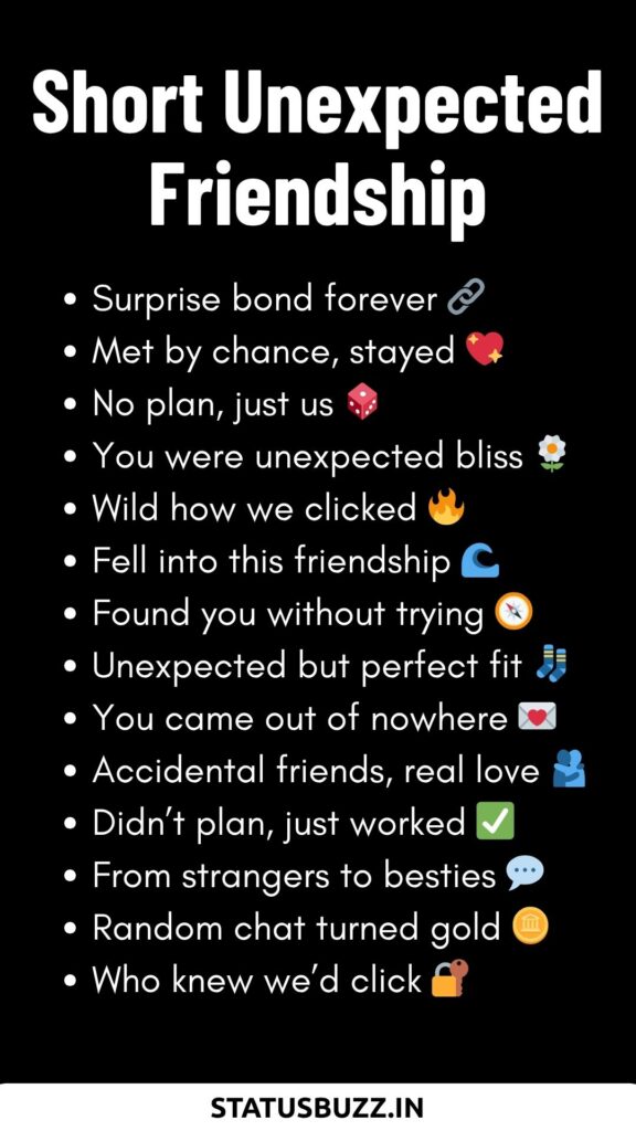 Short unexpected Captions