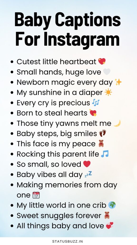 baby captions 