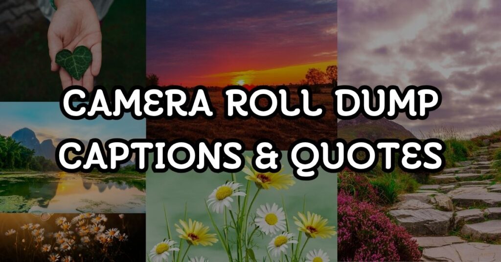 camera roll dump captions for instagram