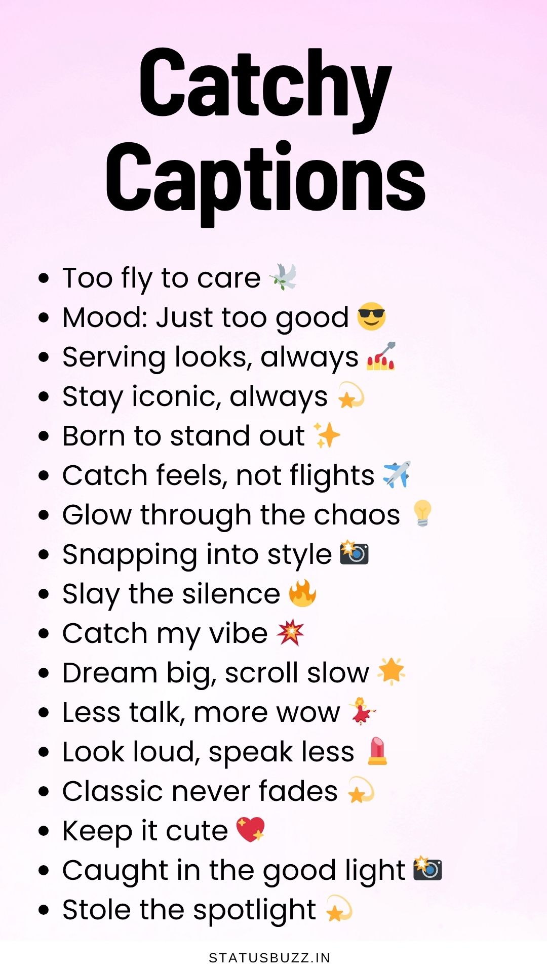 150+ Catchy Captions For Instagram Posts - StatusBuzz