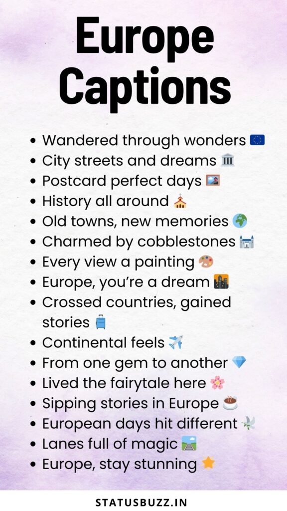 europe captions