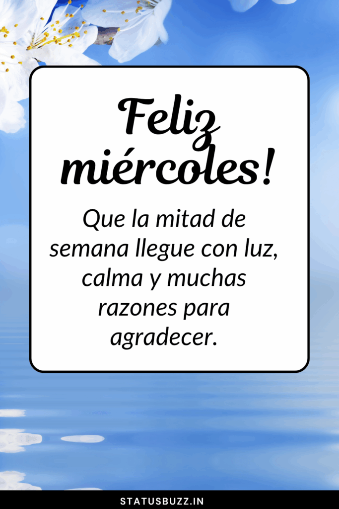 feliz miércoles