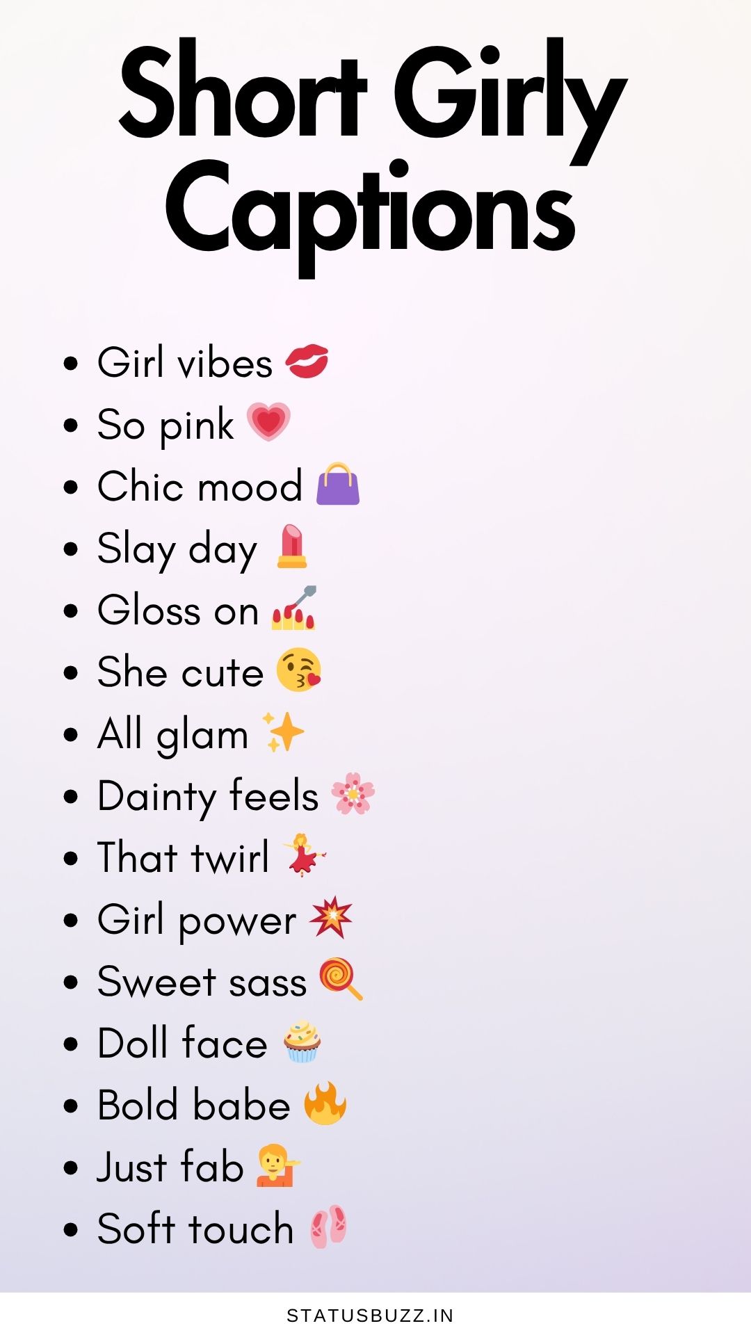 150+ Girly Captions & Quotes For Instagram - StatusBuzz