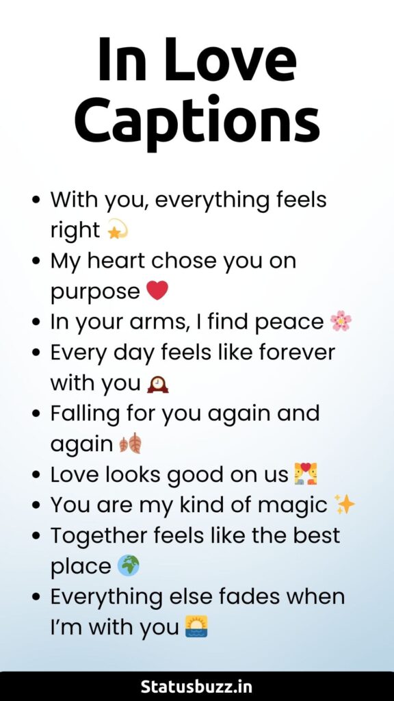 in love captions