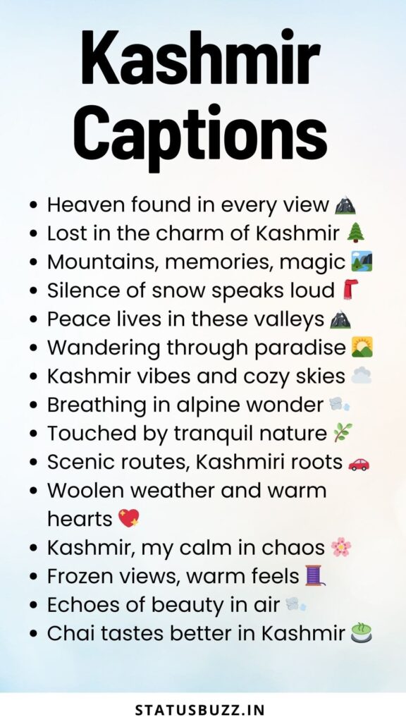 kashmir captions 