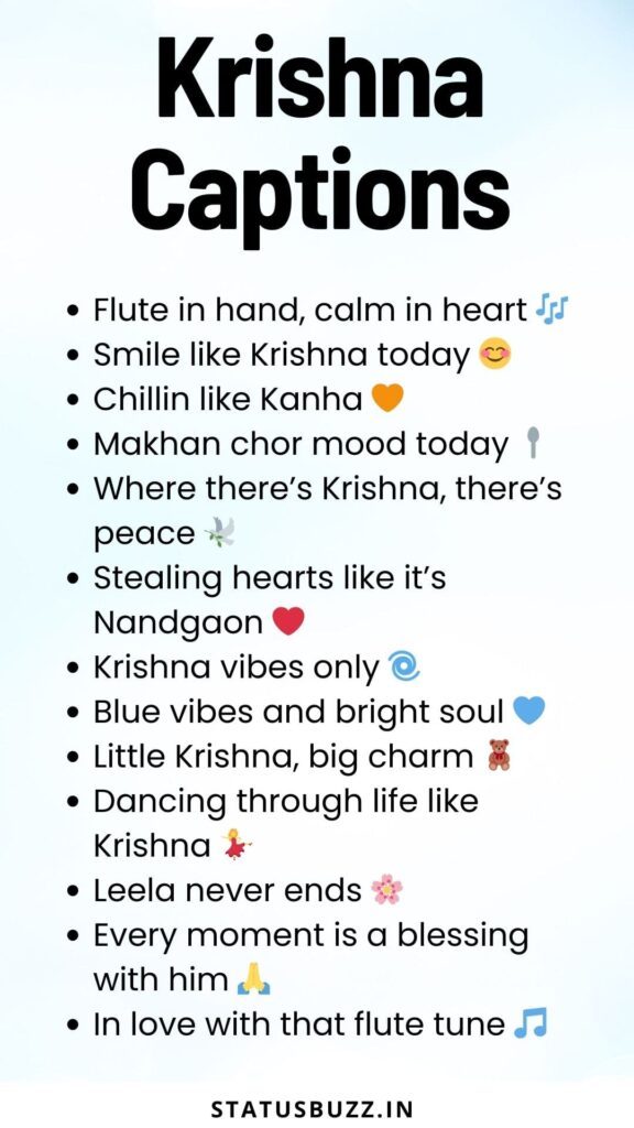 krishna captions