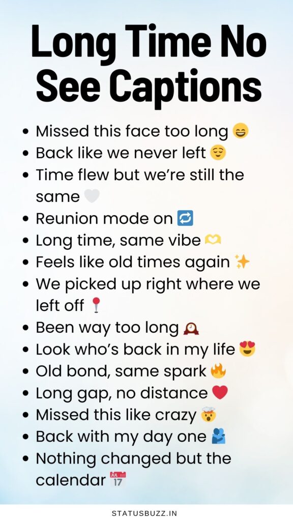 long time no see captions