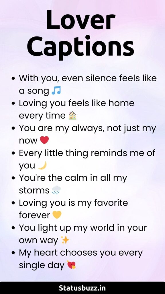 lover captions