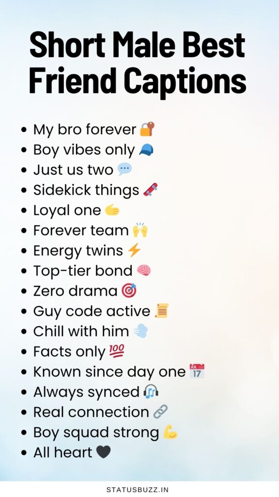 male best friend captions