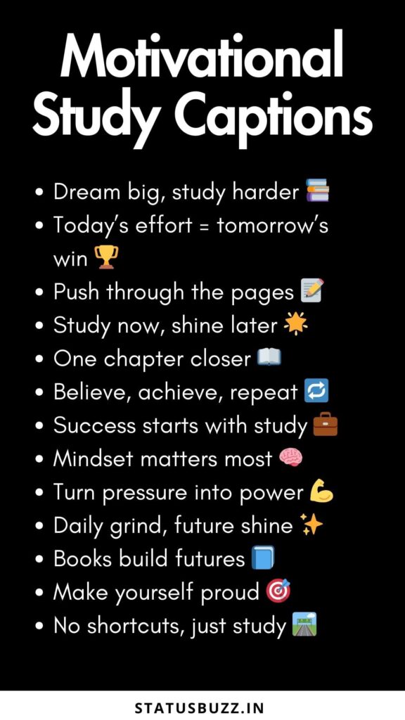 motivational study captions