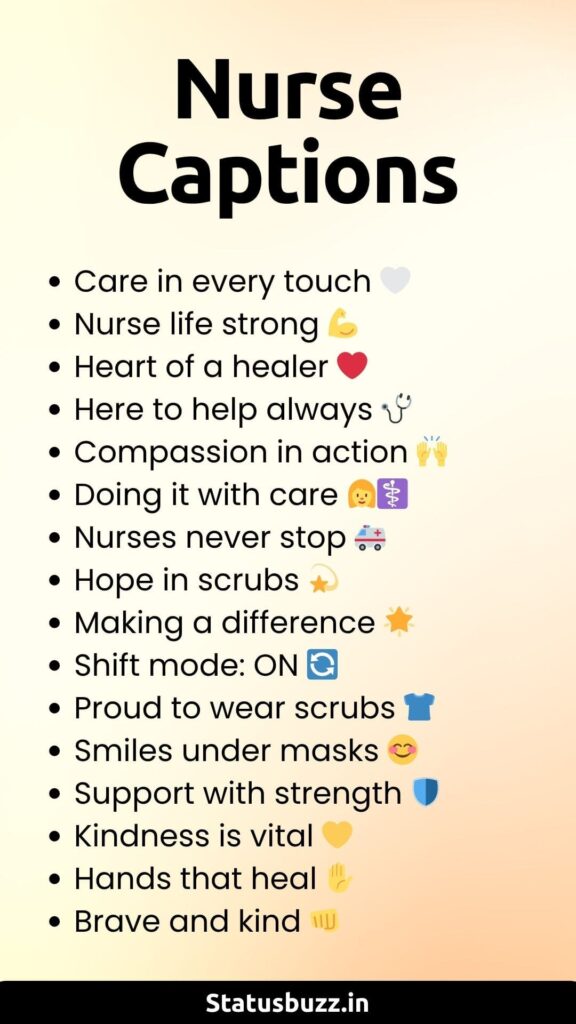 nurse captions
