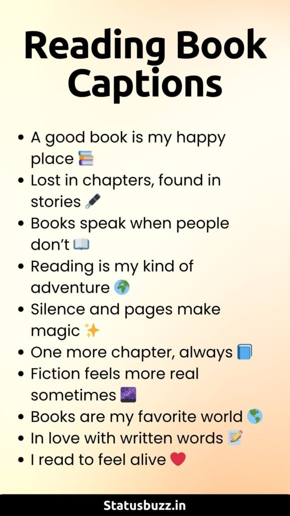 reading book captions