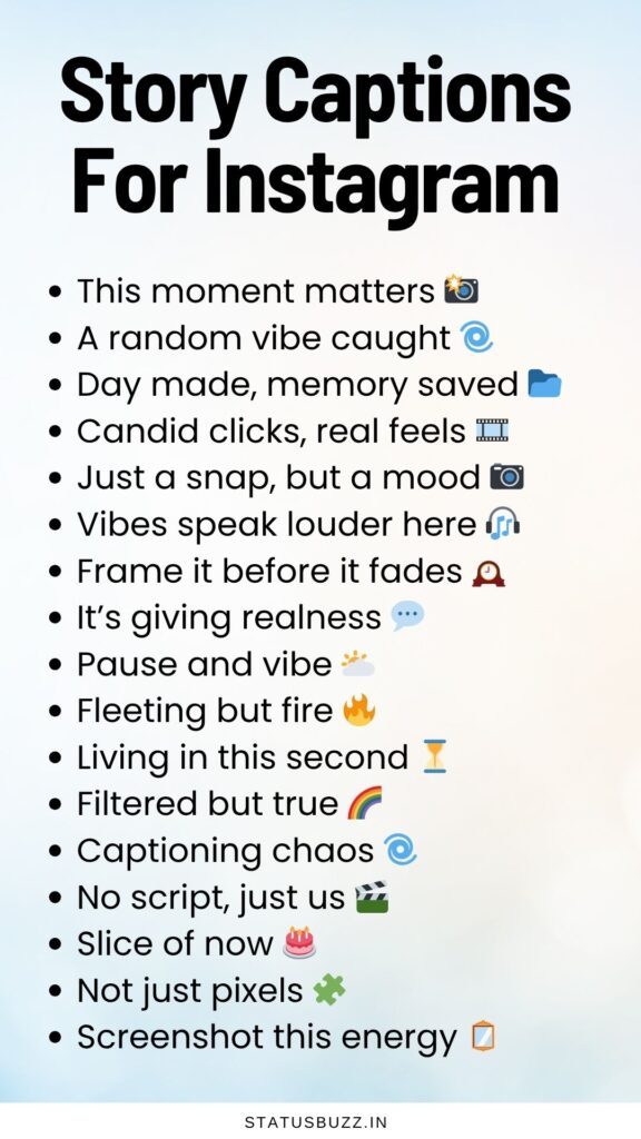 story captions
