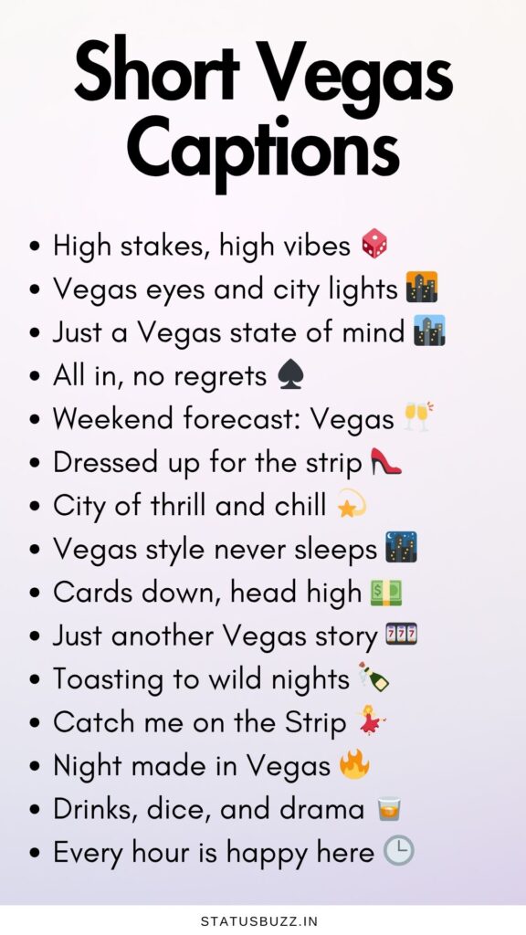 short vegas captions