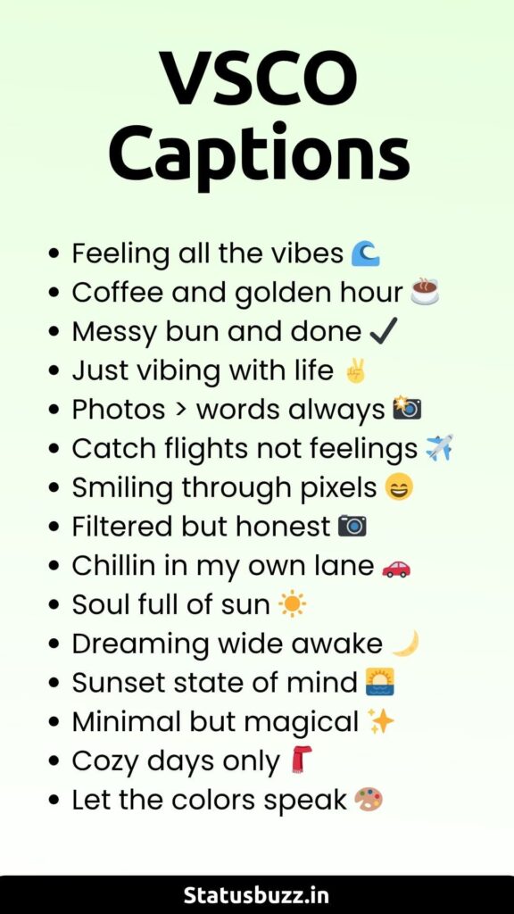 vsco captions