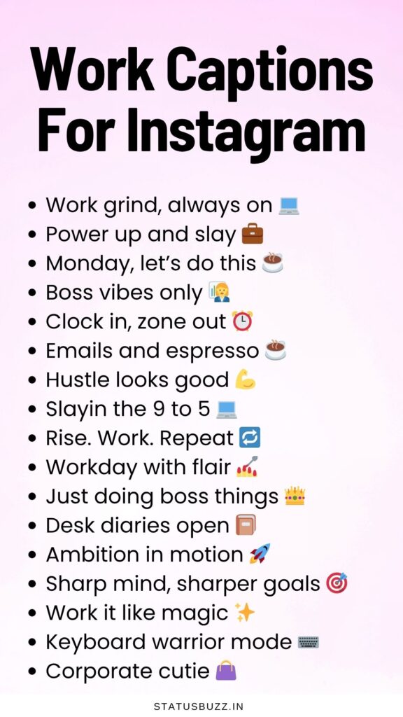 work captions 