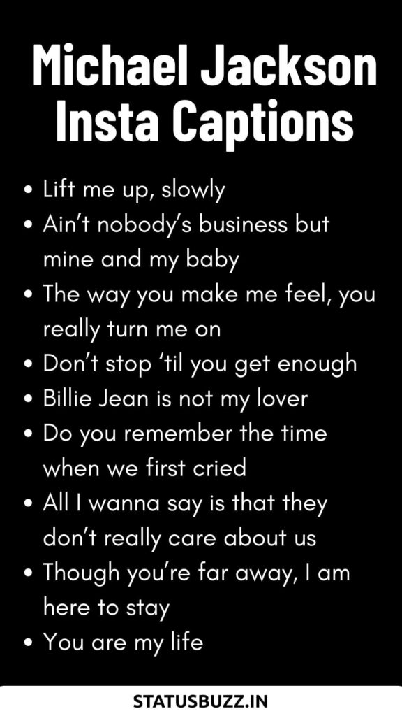 Michael Jackson Lyrics Captions