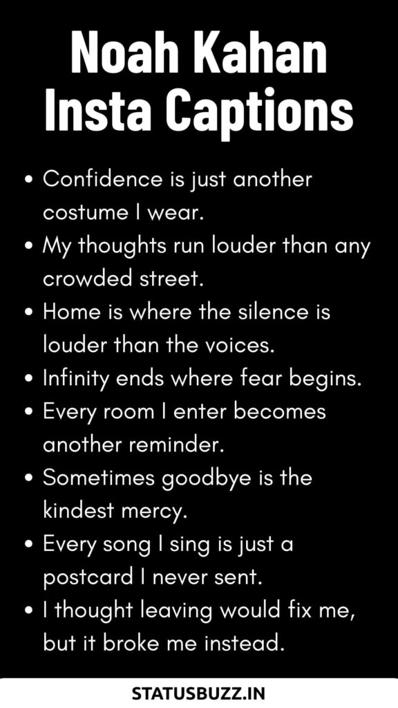 Noah Kahan Lyrics Captions