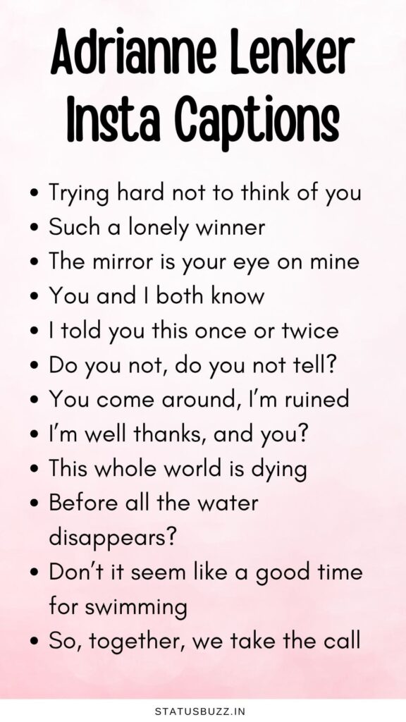 Adrianne Lenker Lyrics Captions