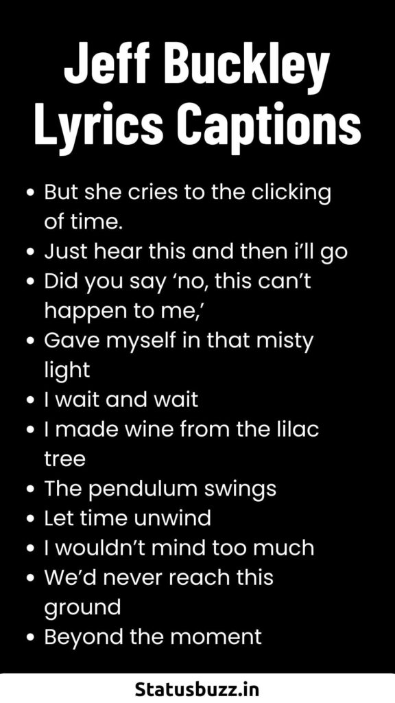 Jeff Buckley Lyrics Captions