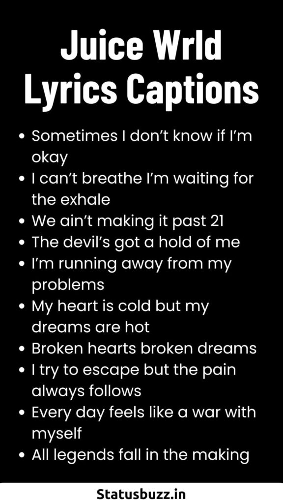 Juice Wrld Lyrics Captions