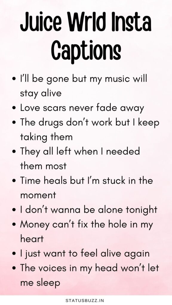 Juice Wrld Lyrics Captions