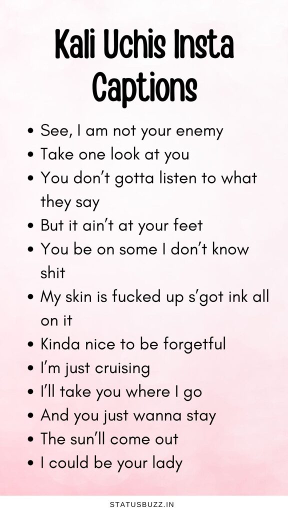 Kali Uchis Lyrics Captions