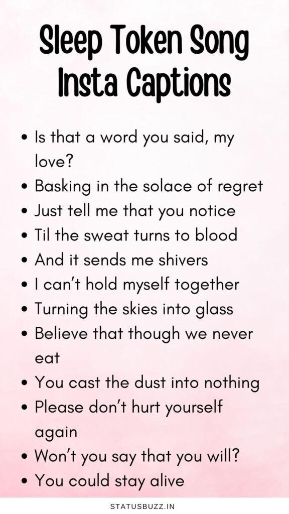 Sleep Token Lyrics Captions