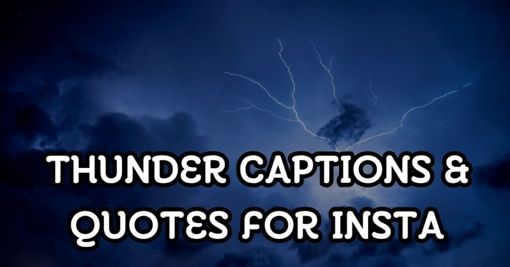 thunder captions and quotes