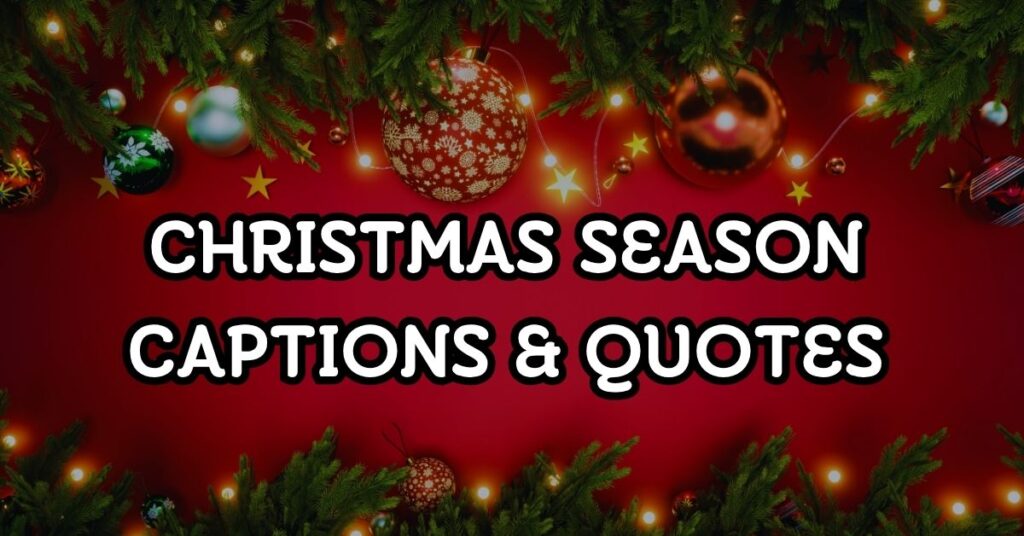 Christmas Season Captions