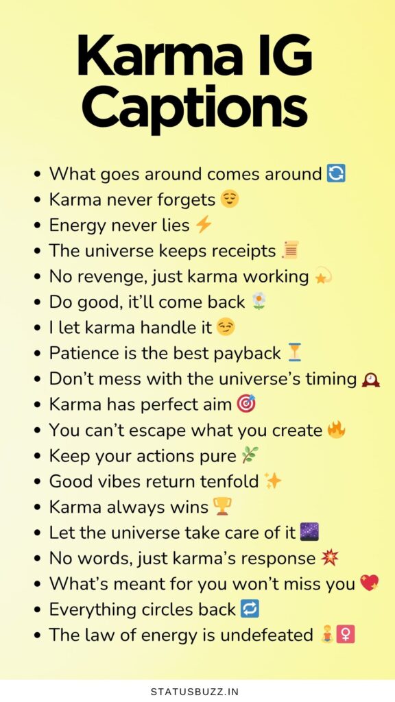 karma captions 