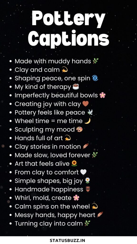 pottery captions