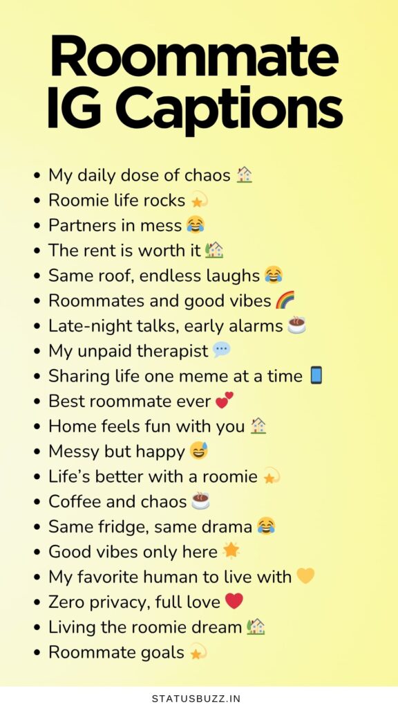 roommate captions 