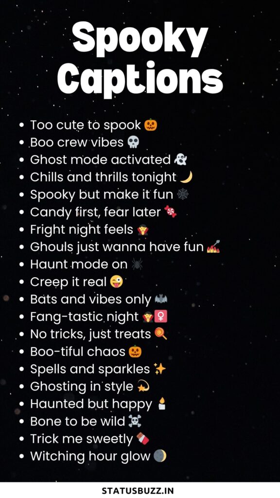 spooky captions