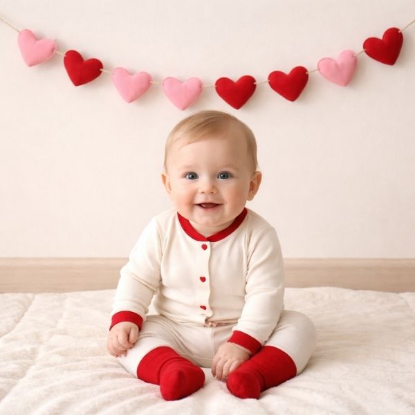 Heart Garland Background